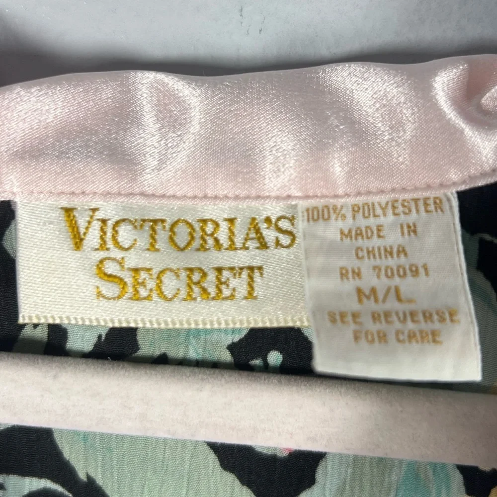 Victoria’s Secret Vintage Gold Label Floral Nightgown Mini Button Front M/L